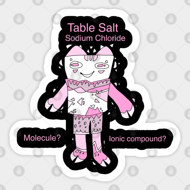 Table Salt (sodium chloride) Sticker by Whistlepig